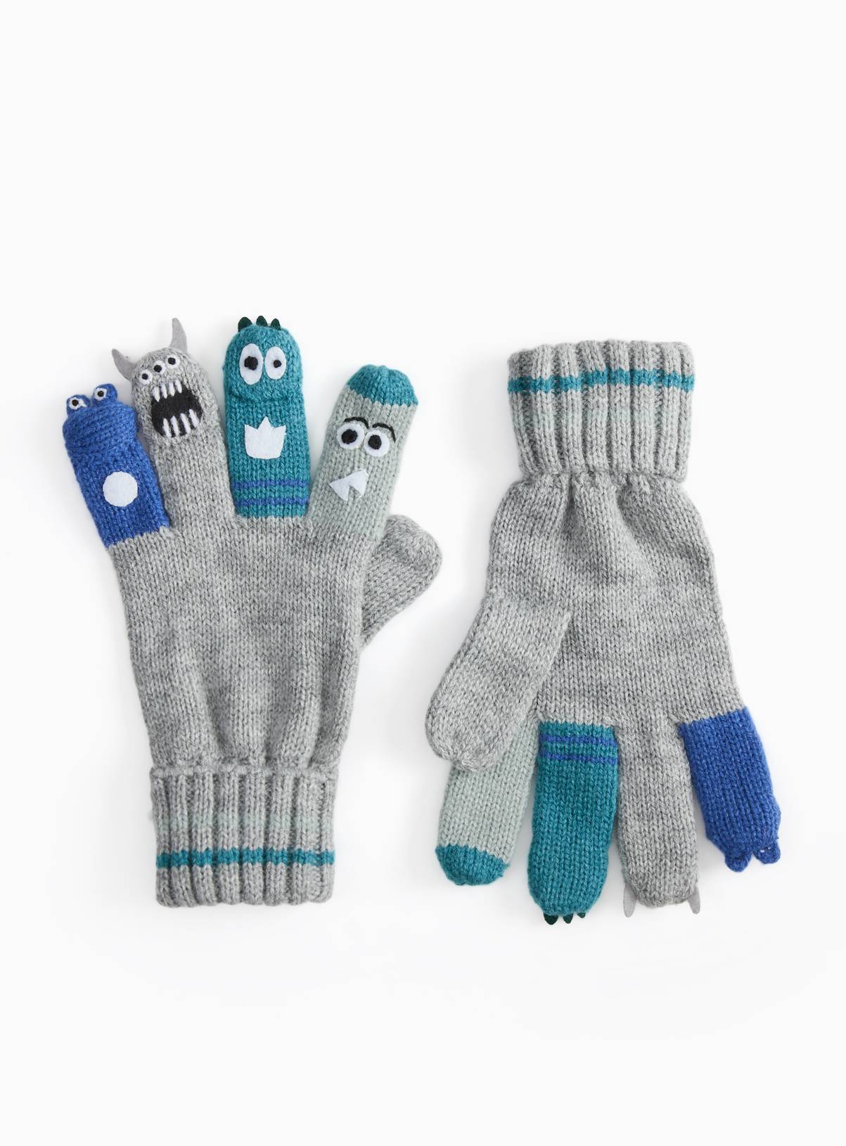 Monster Finger Puppet Gloves 6-9 years - Image 1